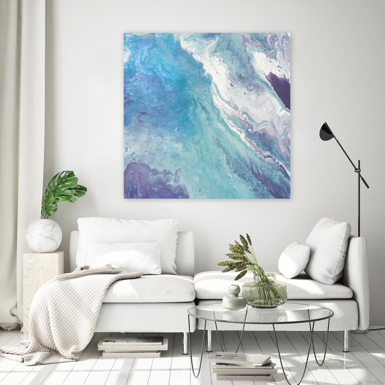 Water From Above II by Eva Watts on GIANT ART - white abstract