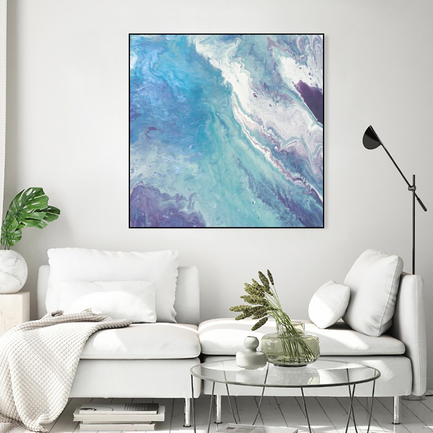 Water From Above II by Eva Watts on GIANT ART - white abstract