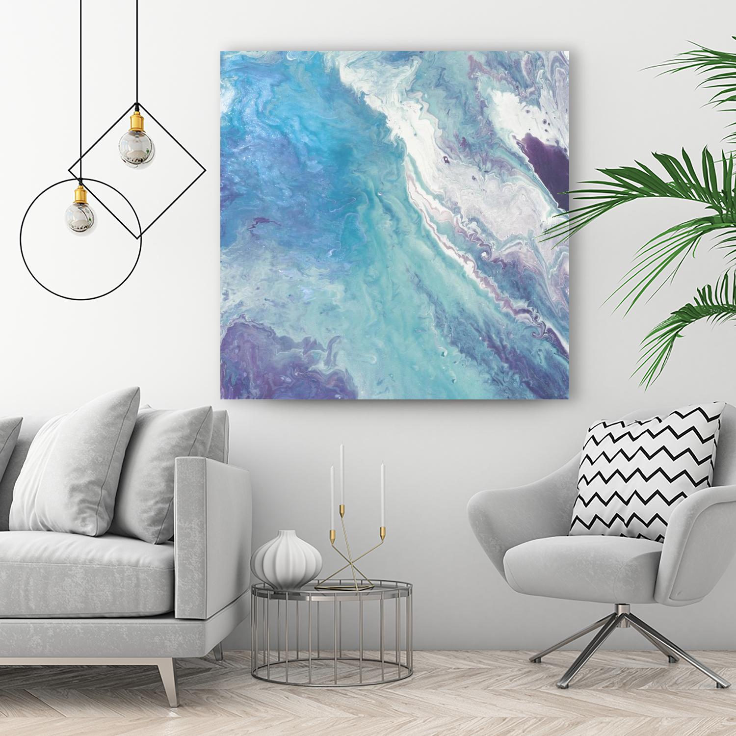 Water From Above II by Eva Watts on GIANT ART - white abstract