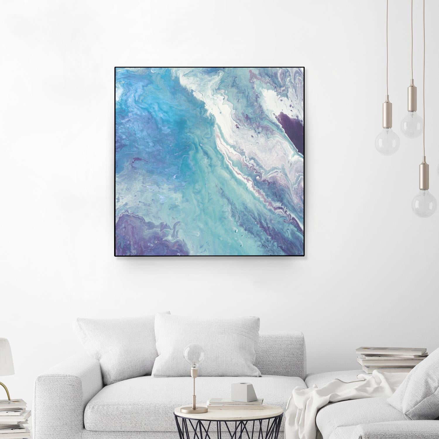 Water From Above II by Eva Watts on GIANT ART - white abstract