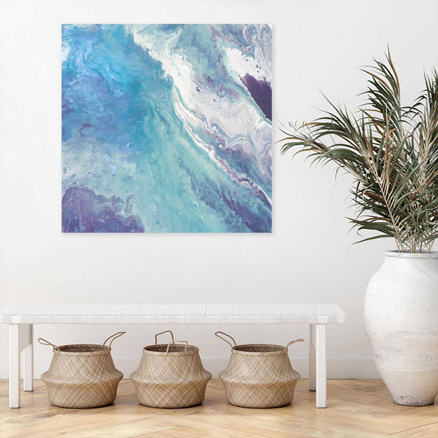 Water From Above II by Eva Watts on GIANT ART - white abstract