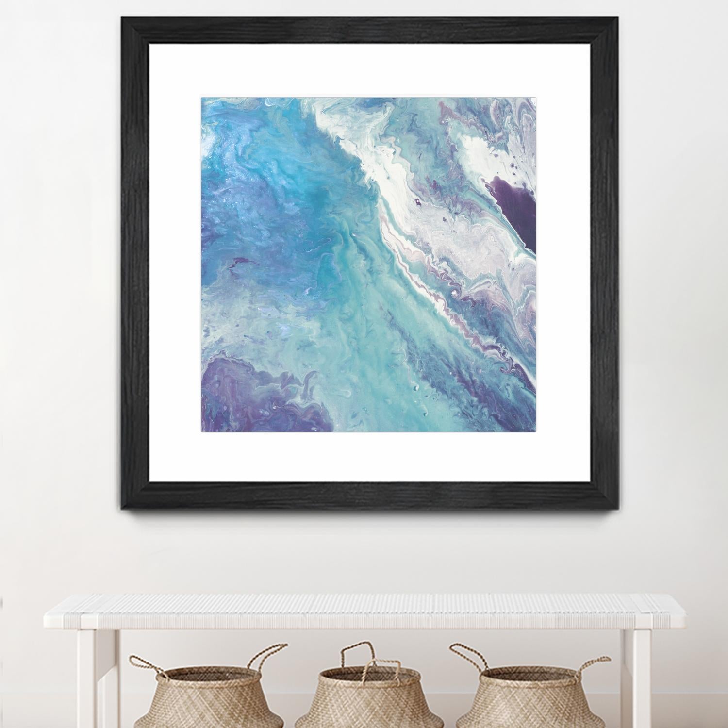 Water From Above II by Eva Watts on GIANT ART - white abstract