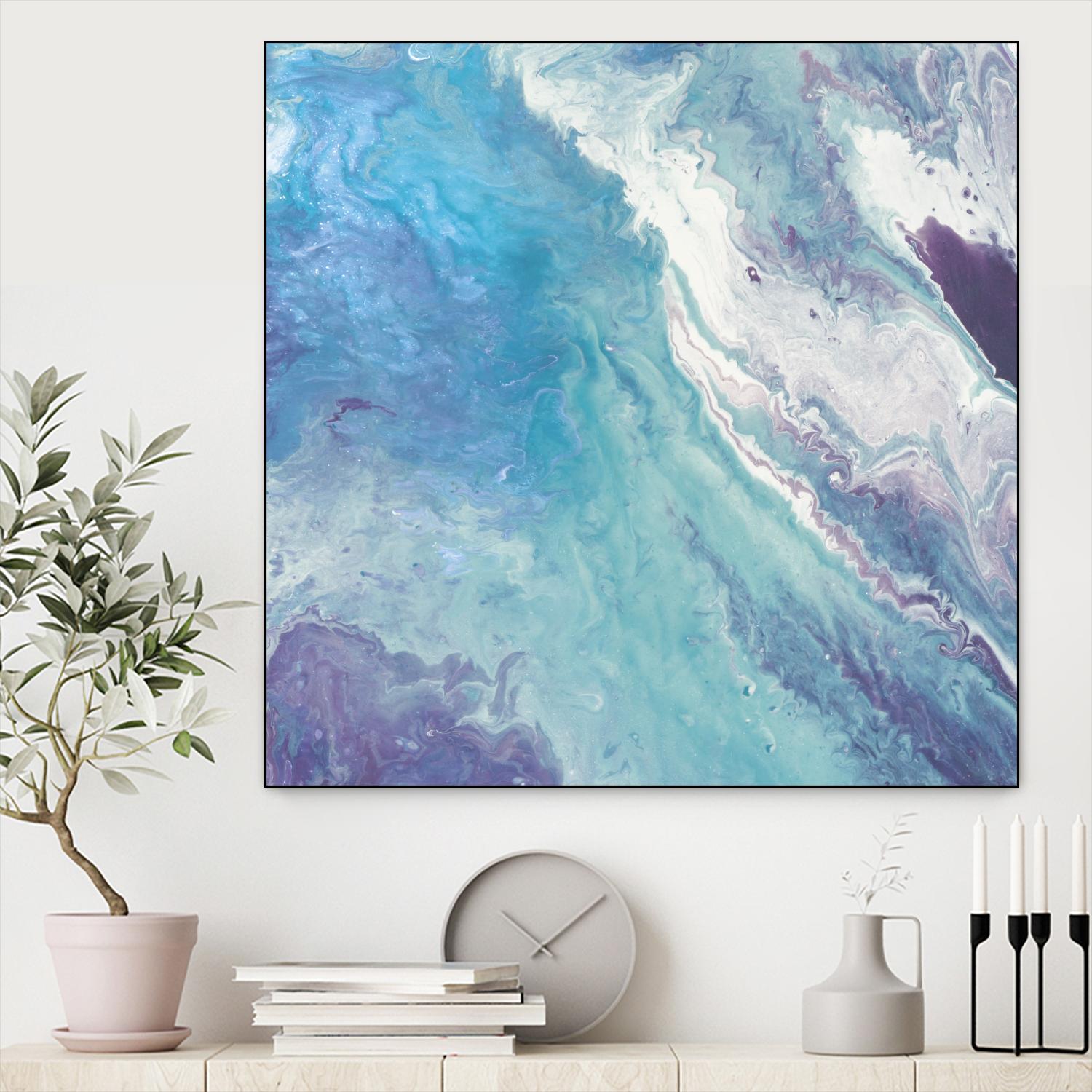 Water From Above II by Eva Watts on GIANT ART - white abstract
