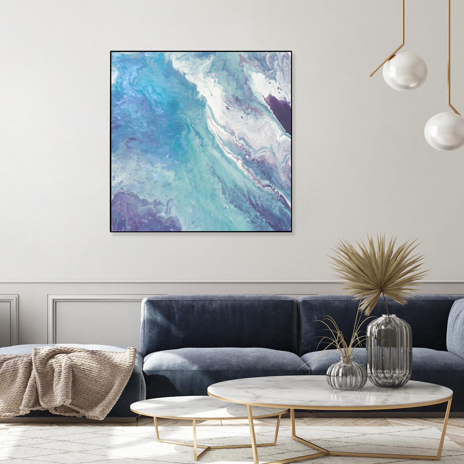 Water From Above II by Eva Watts on GIANT ART - white abstract