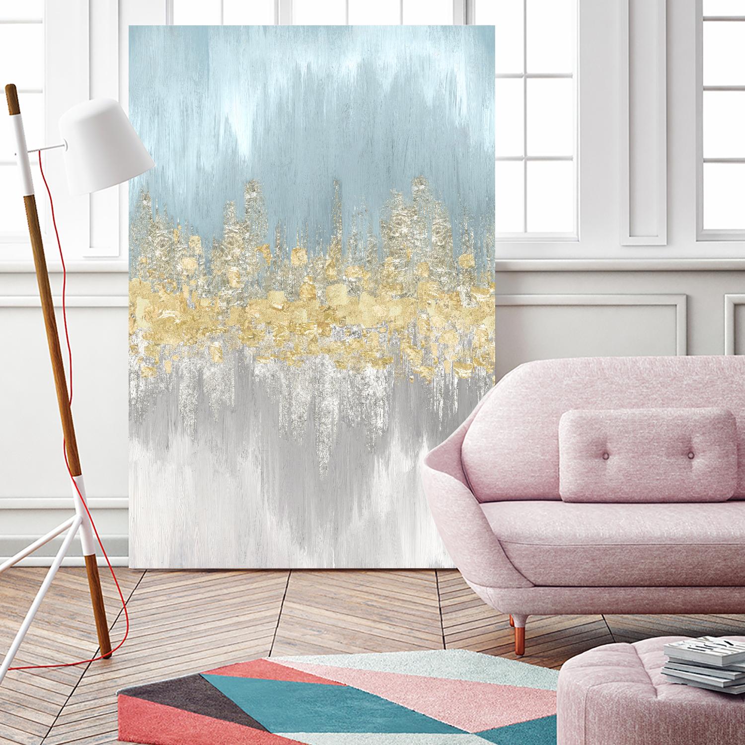 Neutral Wave Lenghts II by Eva Watts on GIANT ART - gold abstract