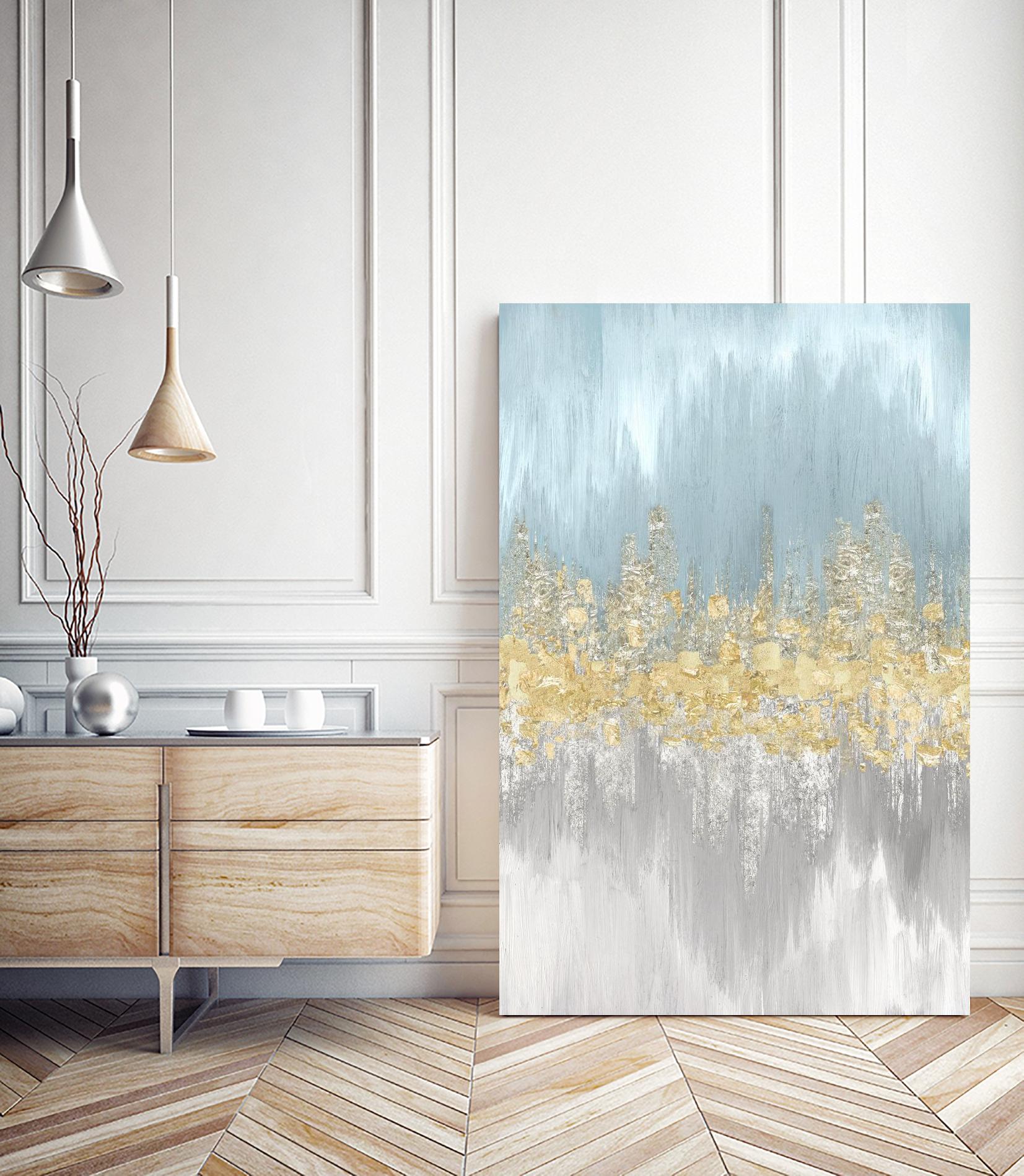 Neutral Wave Lenghts II by Eva Watts on GIANT ART - gold abstract