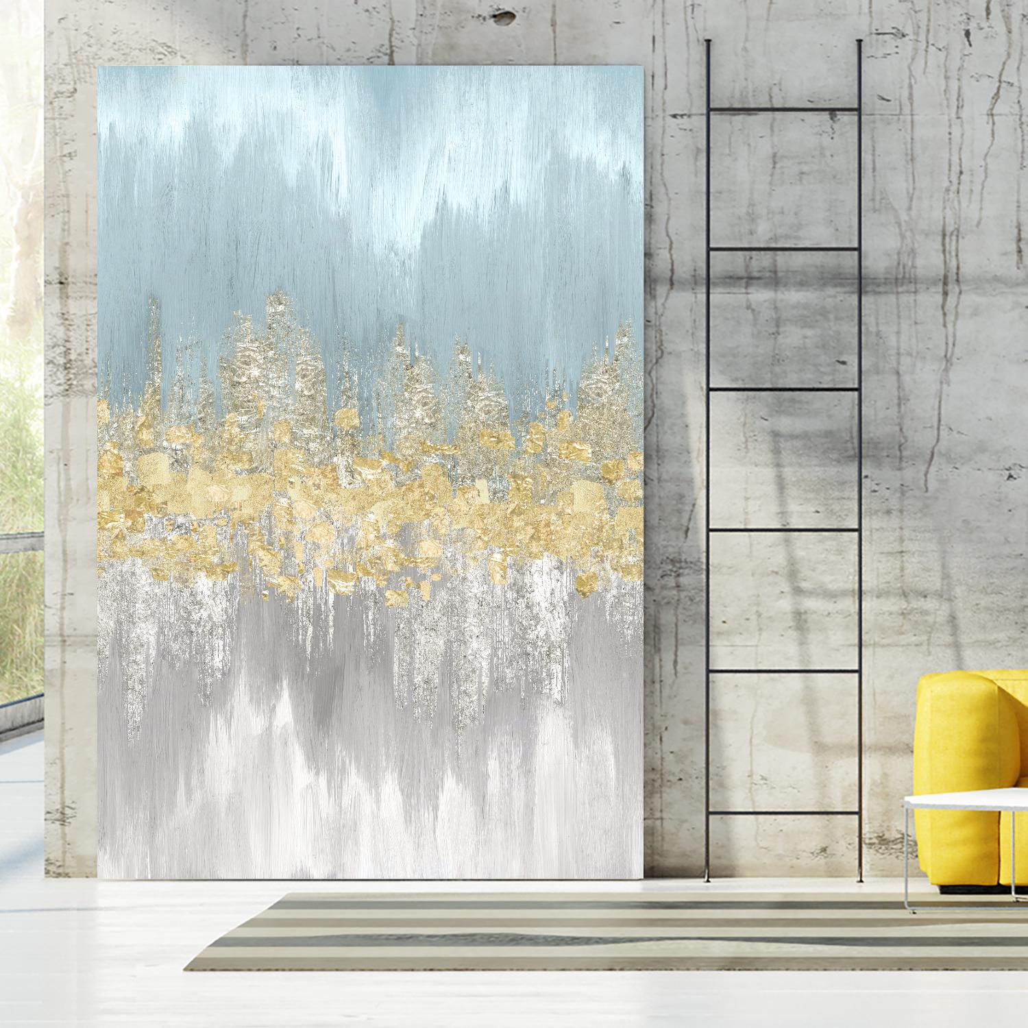 Neutral Wave Lenghts III by Eva Watts on GIANT ART - gold abstract