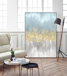Neutral Wave Lenghts III by Eva Watts on GIANT ART - gold abstract