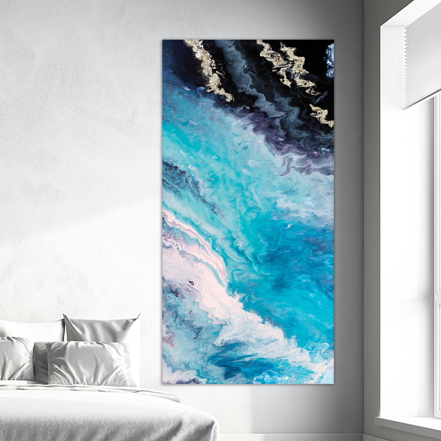 Shore Line From Above by Eva Watts on GIANT ART - white abstract