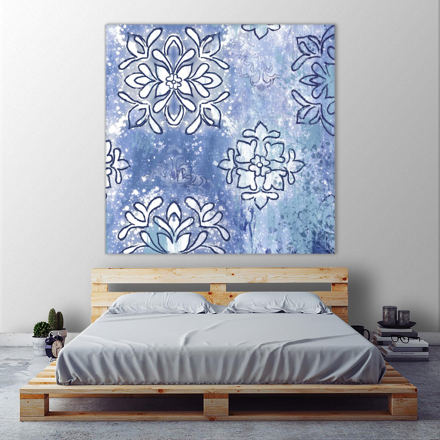 Blue Ex III by Eva Watts on GIANT ART - blue abstract