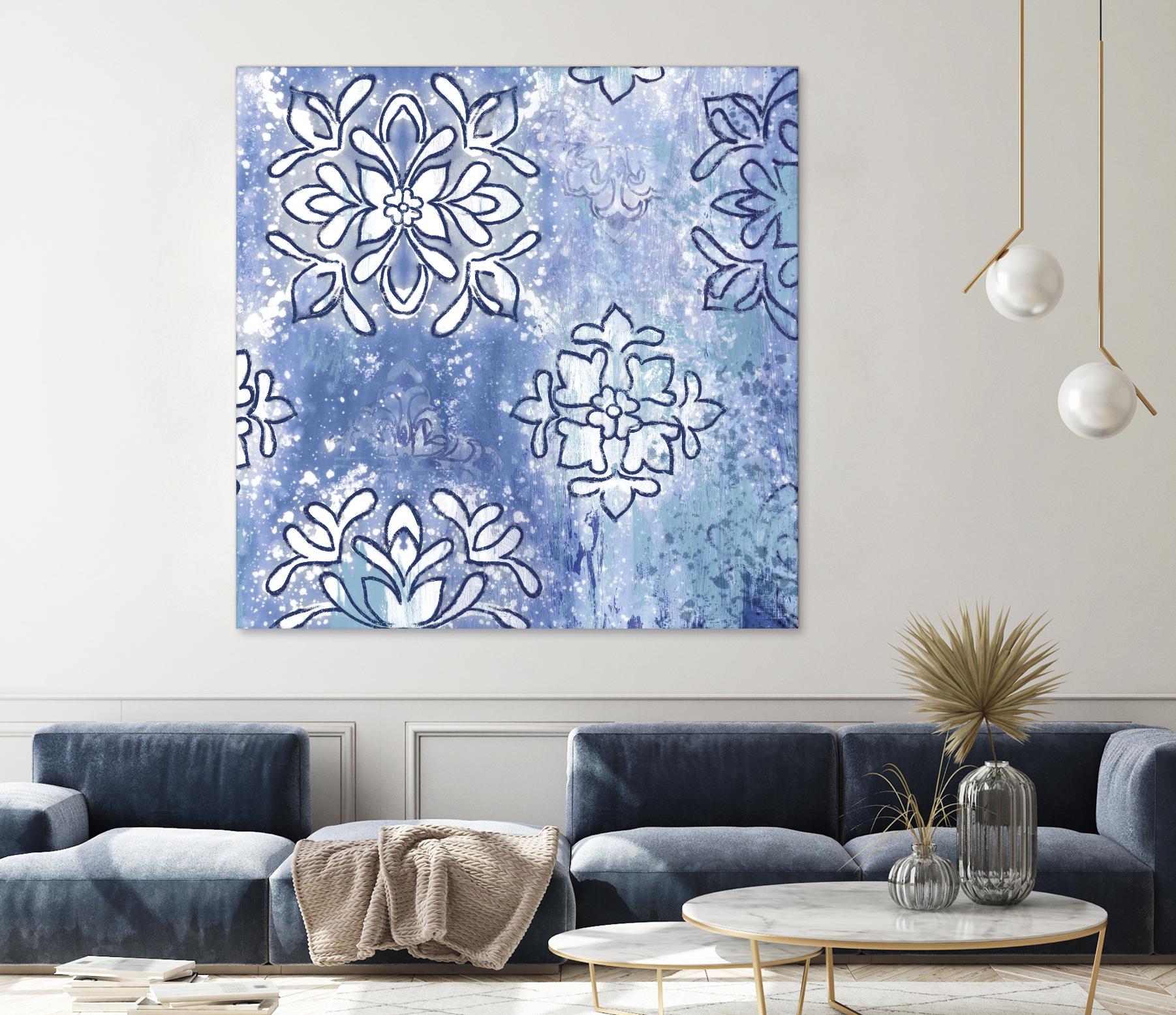 Blue Ex III by Eva Watts on GIANT ART - blue abstract