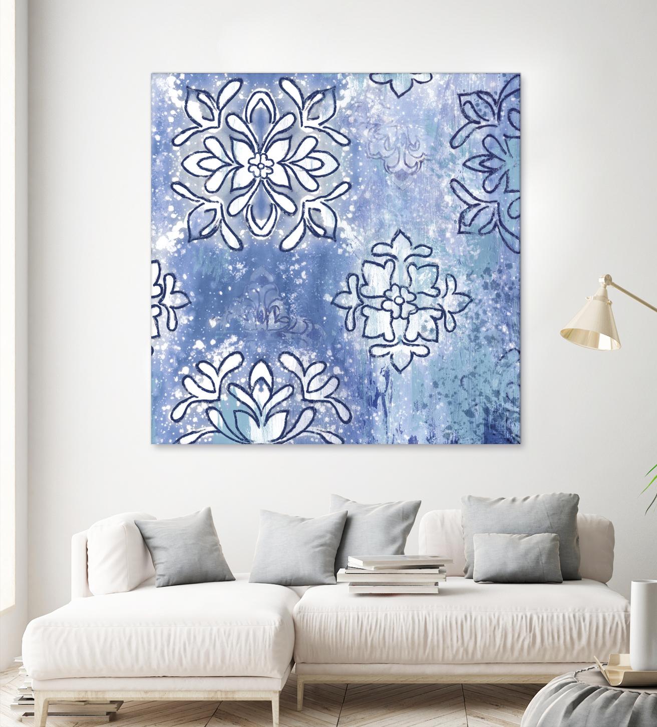 Blue Ex III by Eva Watts on GIANT ART - blue abstract