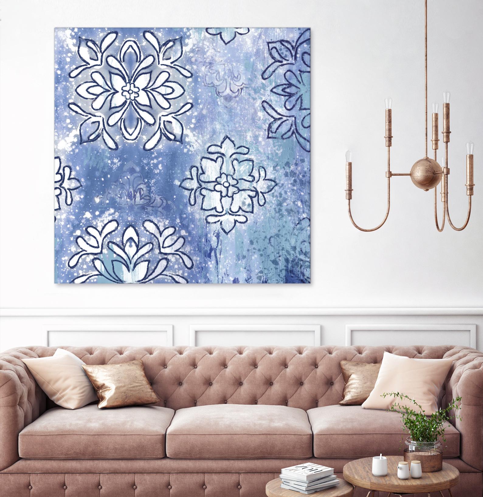 Blue Ex III by Eva Watts on GIANT ART - blue abstract