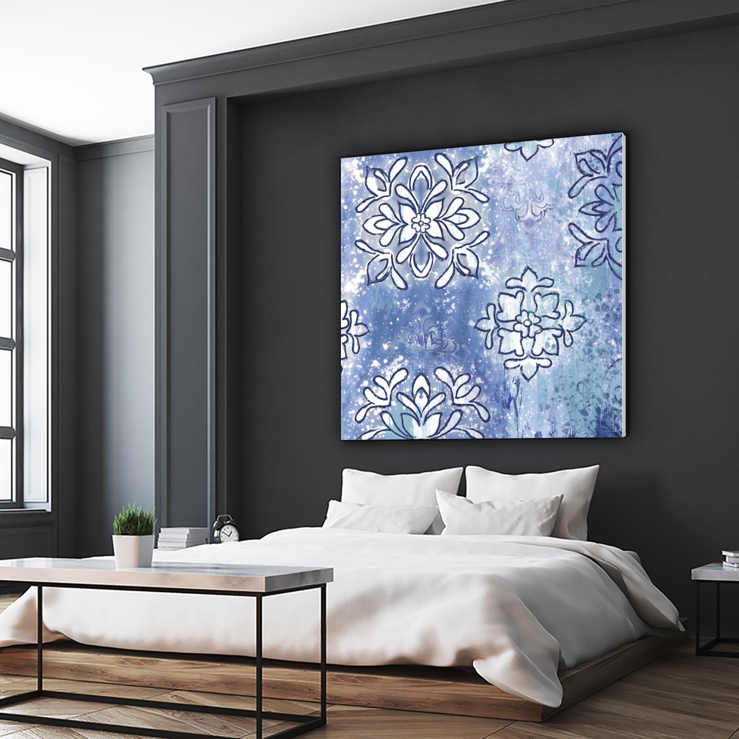 Blue Ex III by Eva Watts on GIANT ART - blue abstract