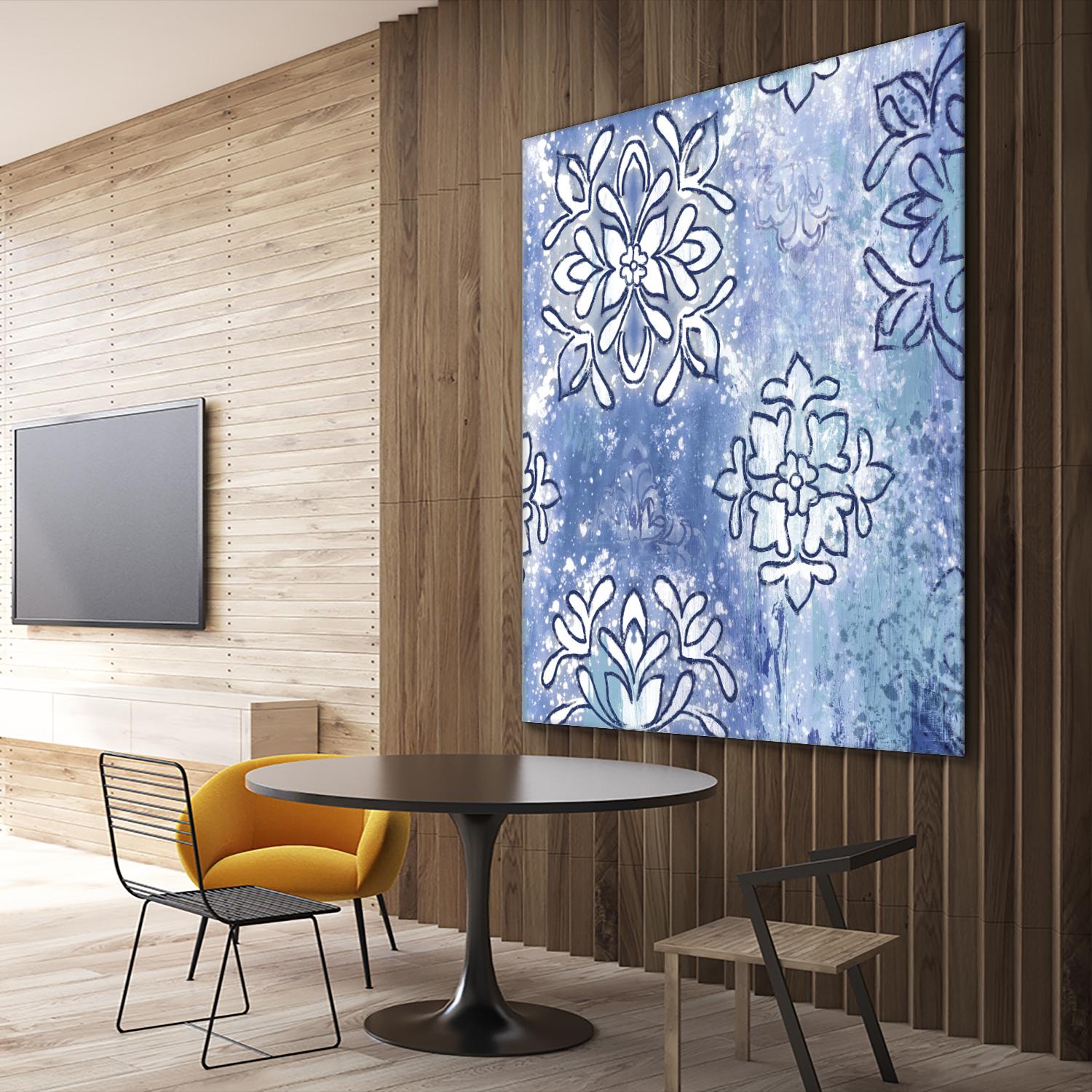 Blue Ex III by Eva Watts on GIANT ART - blue abstract