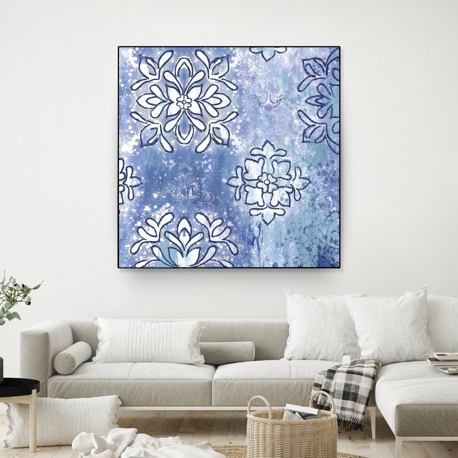 Blue Ex III by Eva Watts on GIANT ART - blue abstract