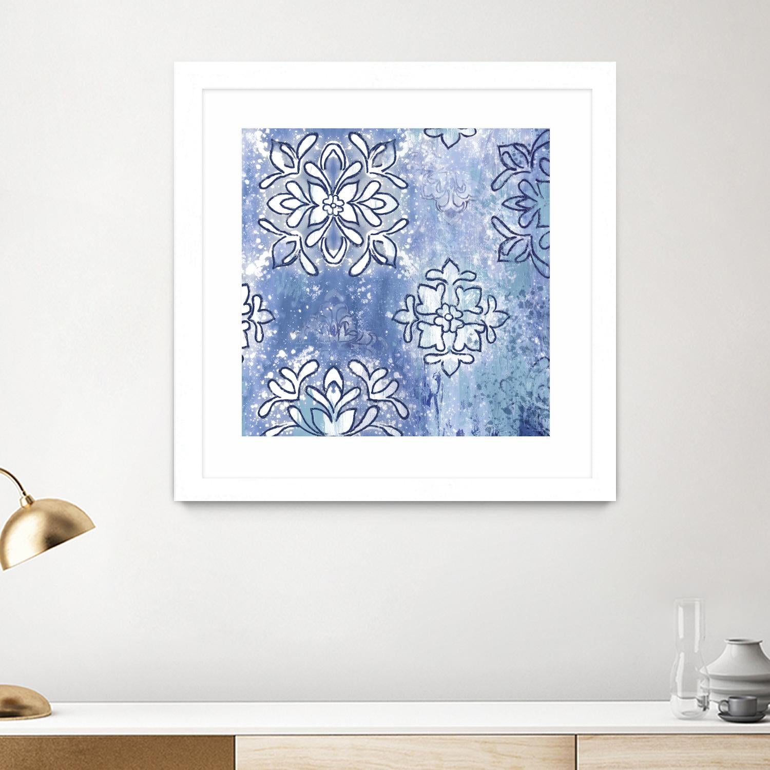 Blue Ex III by Eva Watts on GIANT ART - blue abstract
