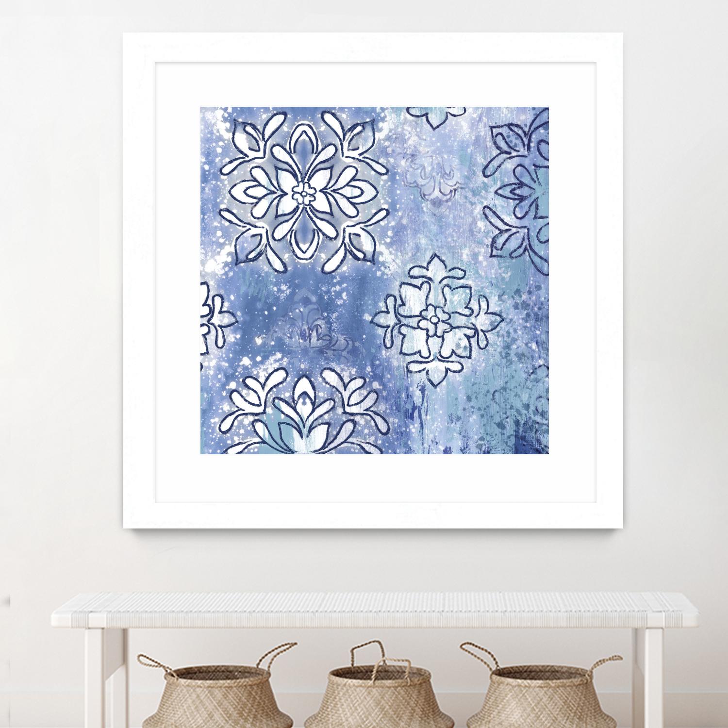 Blue Ex III by Eva Watts on GIANT ART - blue abstract