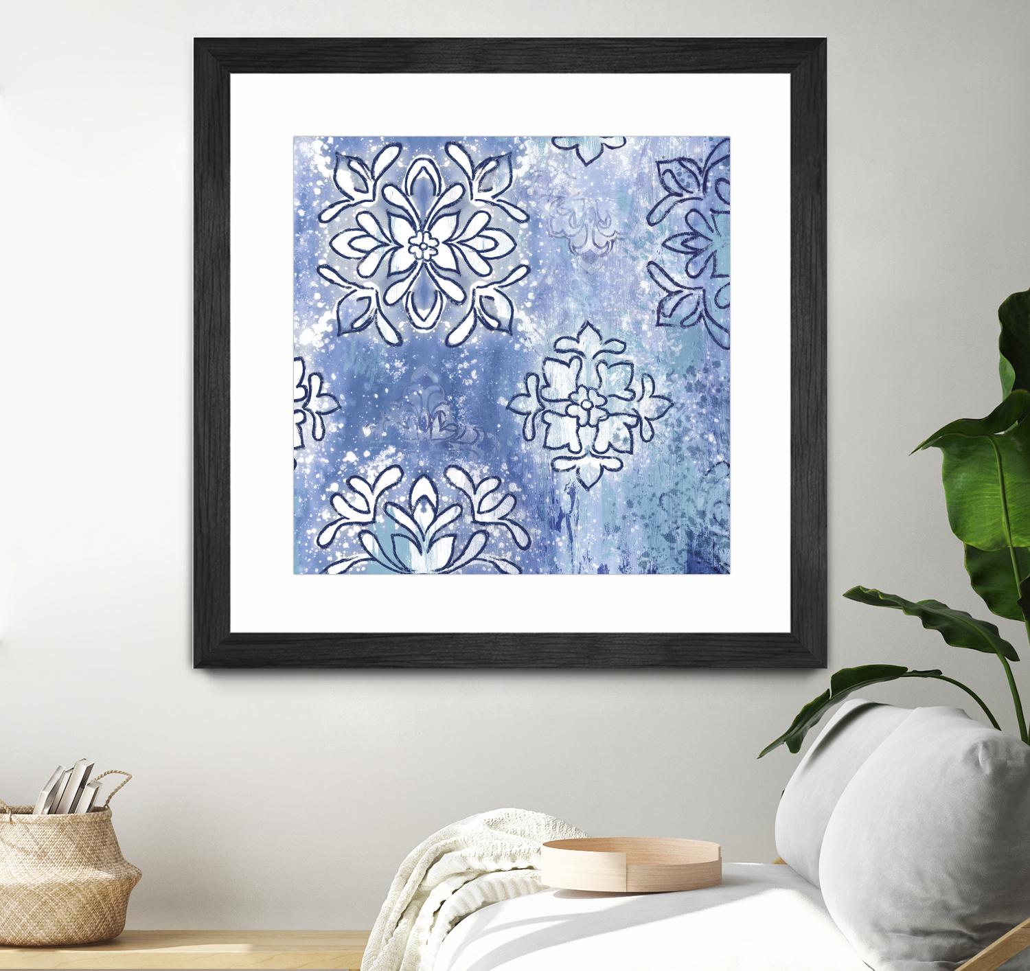 Blue Ex III by Eva Watts on GIANT ART - blue abstract