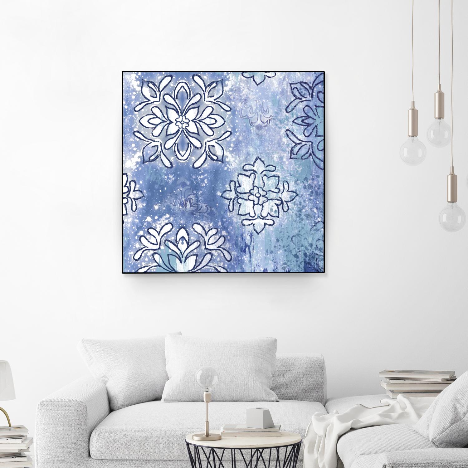 Blue Ex III by Eva Watts on GIANT ART - blue abstract
