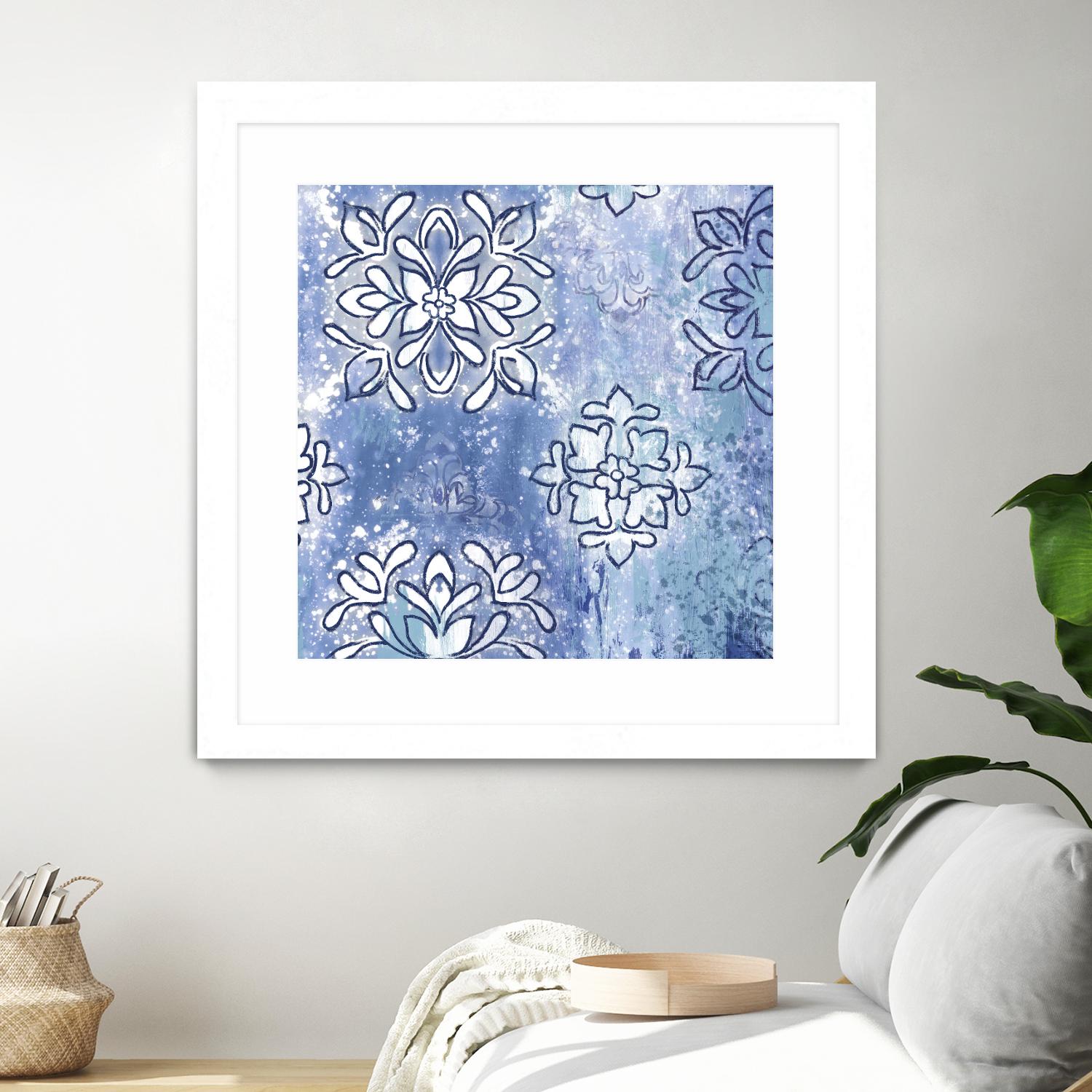 Blue Ex III by Eva Watts on GIANT ART - blue abstract