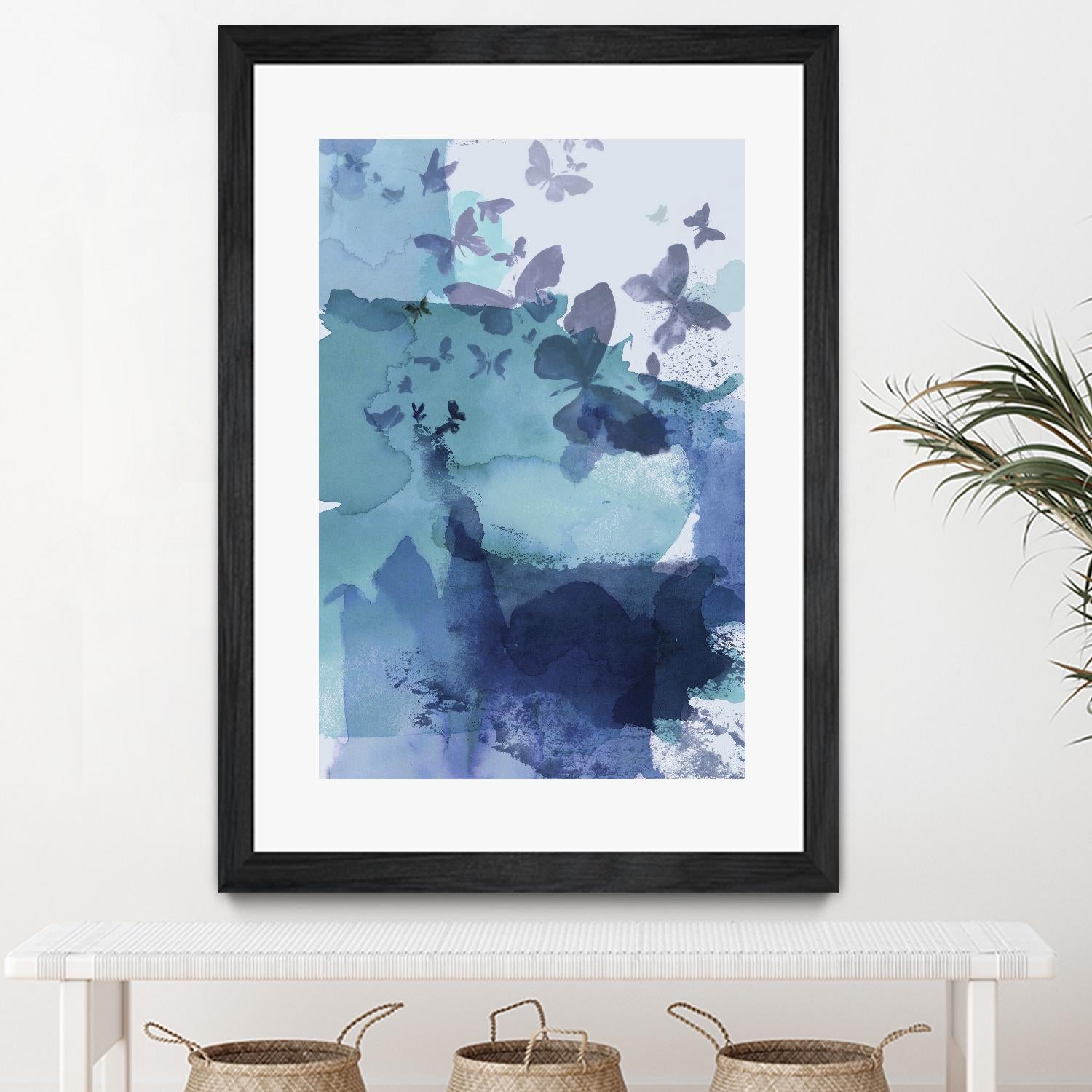 Tides II by Eva Watts on GIANT ART - cyan wildlife