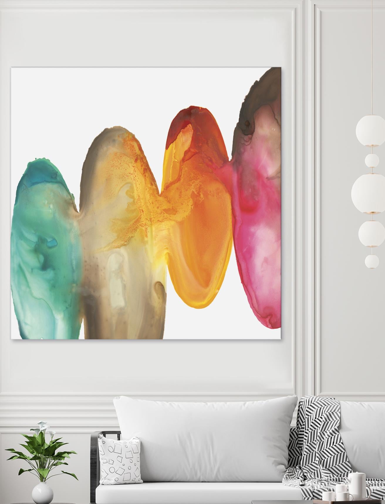 Bound I by Eva Watts on GIANT ART - orange abstract