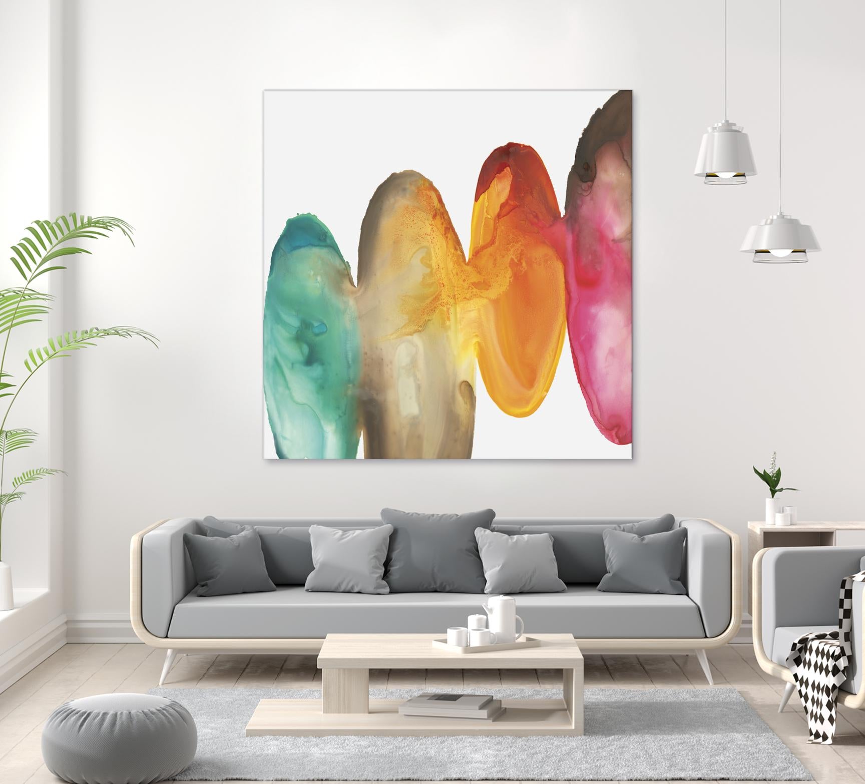 Bound I by Eva Watts on GIANT ART - orange abstract