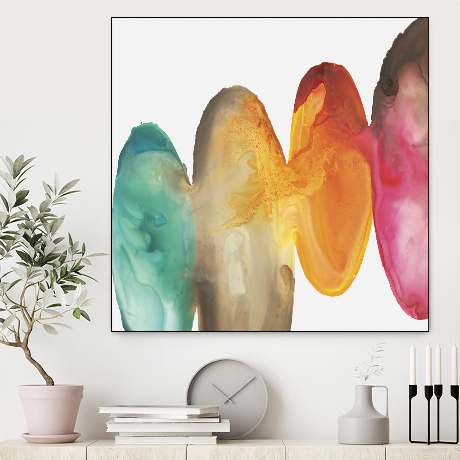 Bound I by Eva Watts on GIANT ART - orange abstract