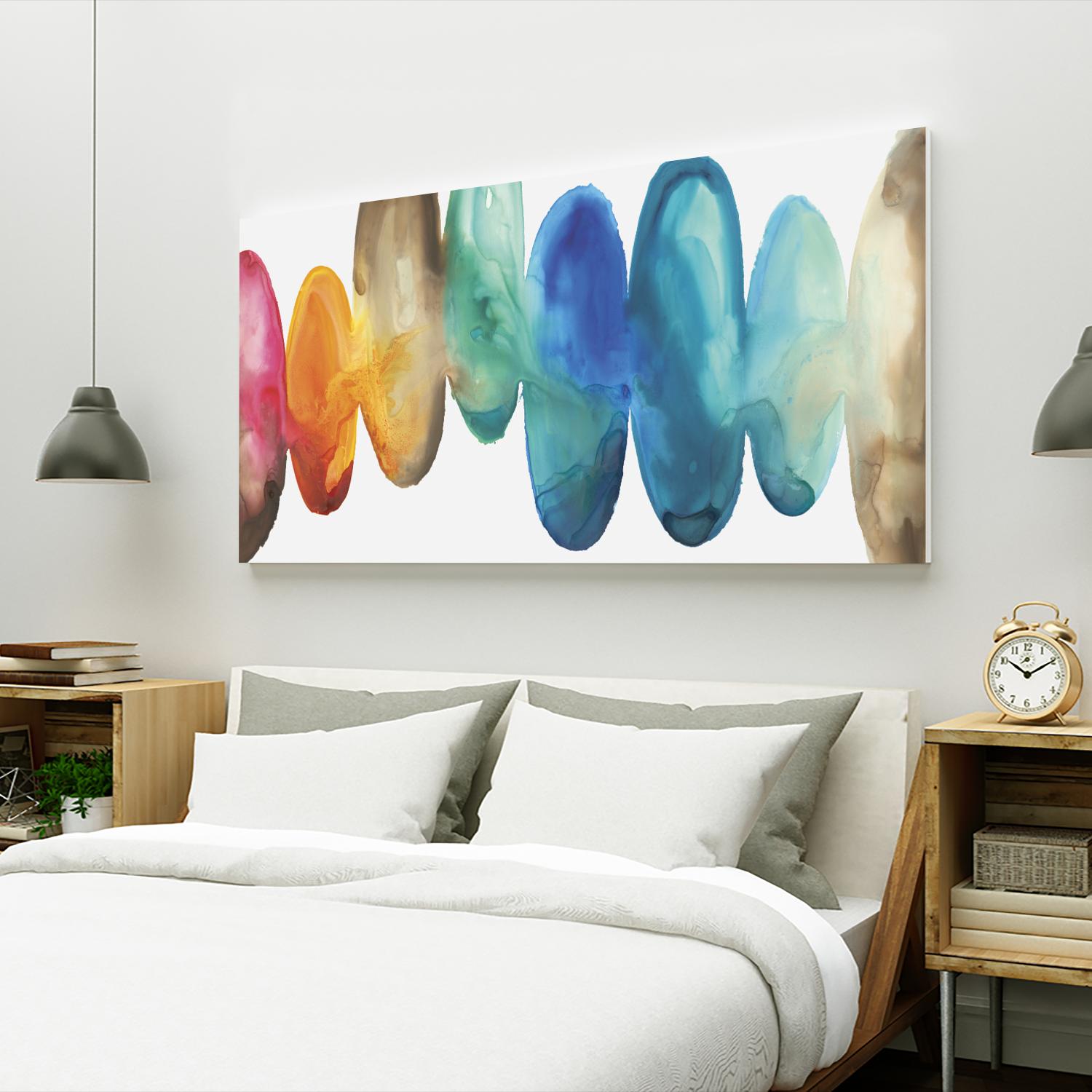 Here We Go by Eva Watts on GIANT ART - blue abstract