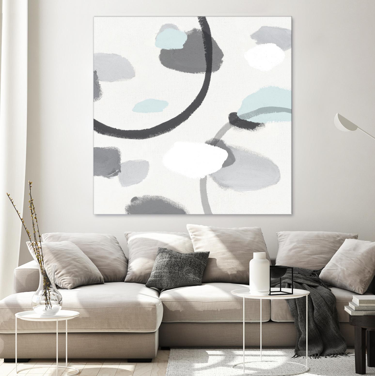 Grey I by Isabelle Z on GIANT ART - grey abstract