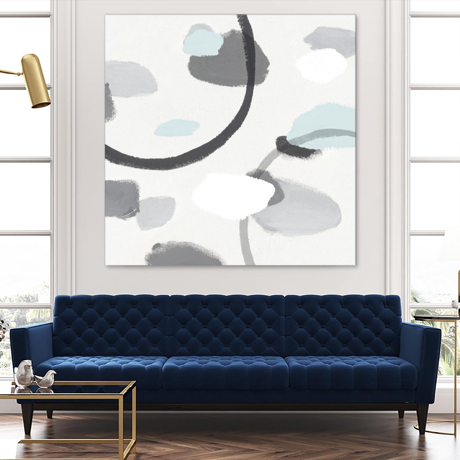 Grey I by Isabelle Z on GIANT ART - grey abstract