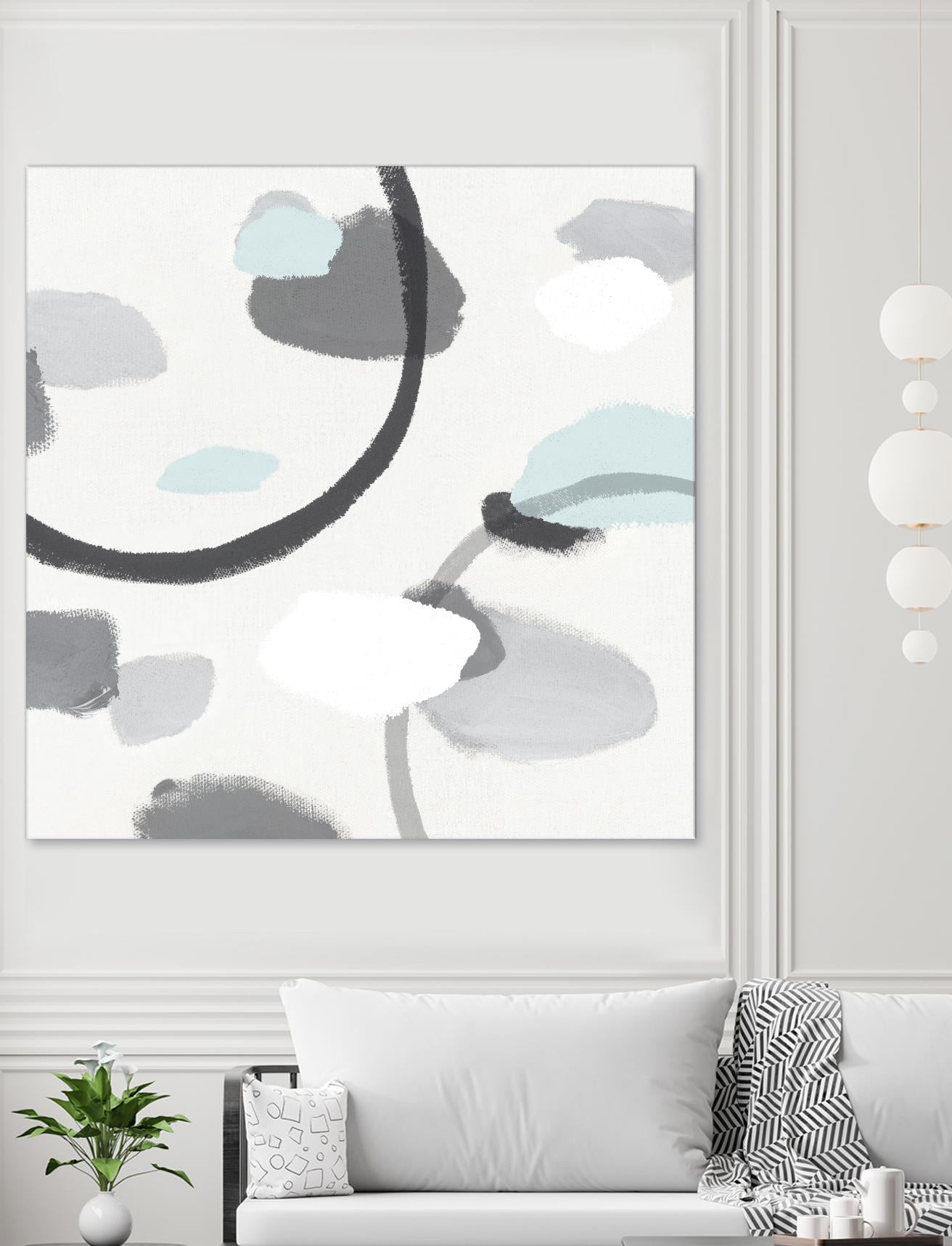Grey I by Isabelle Z on GIANT ART - grey abstract
