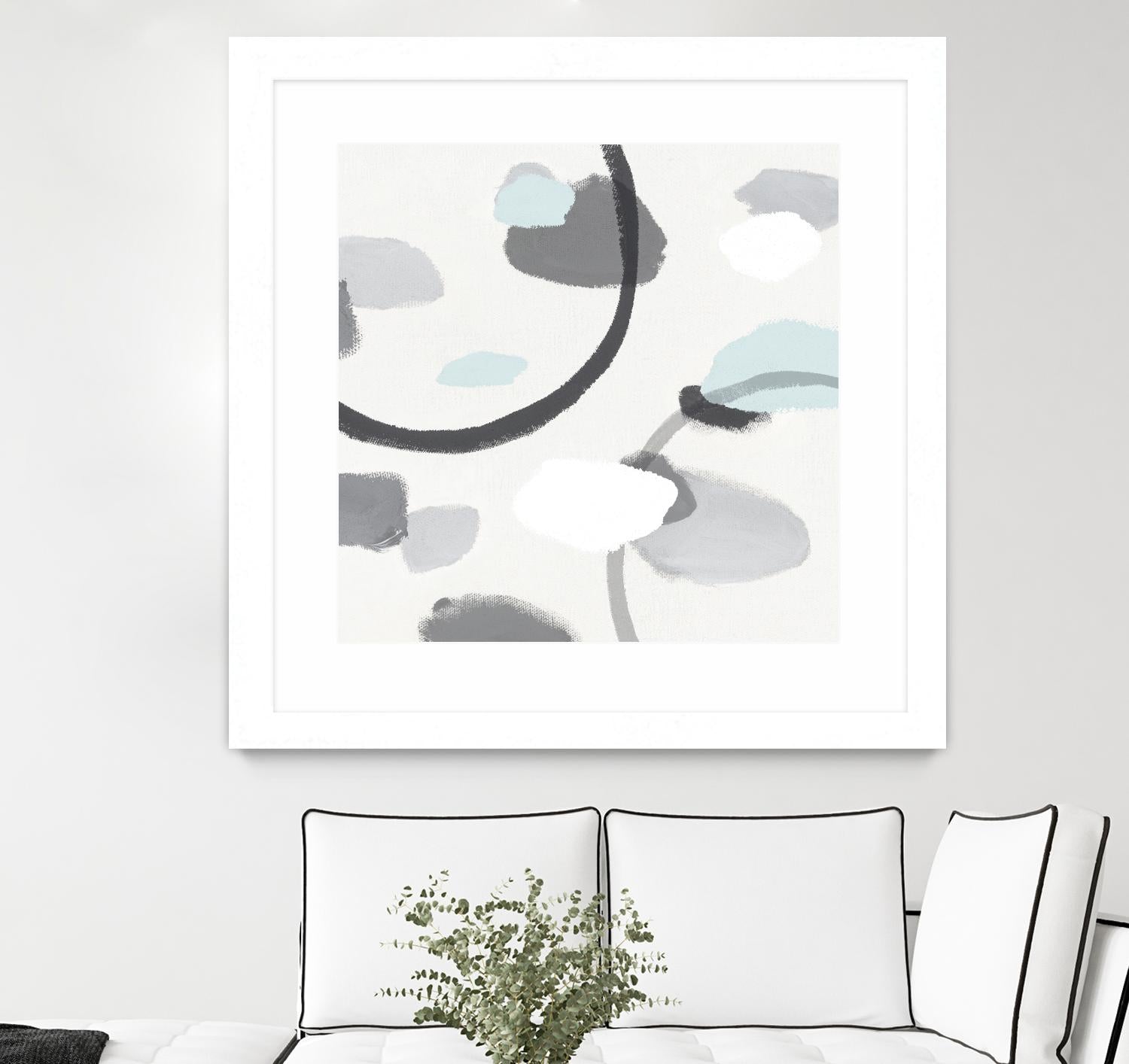 Grey I by Isabelle Z on GIANT ART - grey abstract