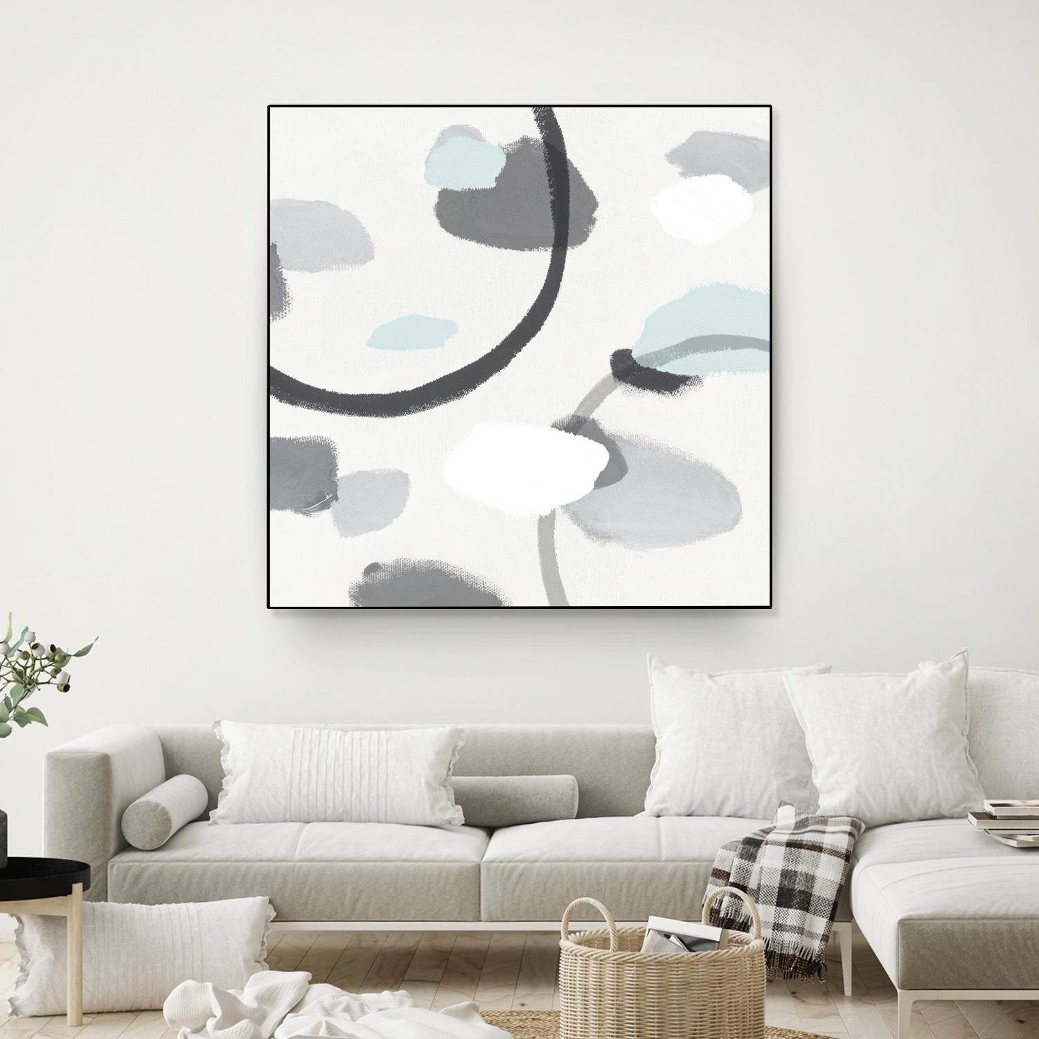 Grey I by Isabelle Z on GIANT ART - grey abstract