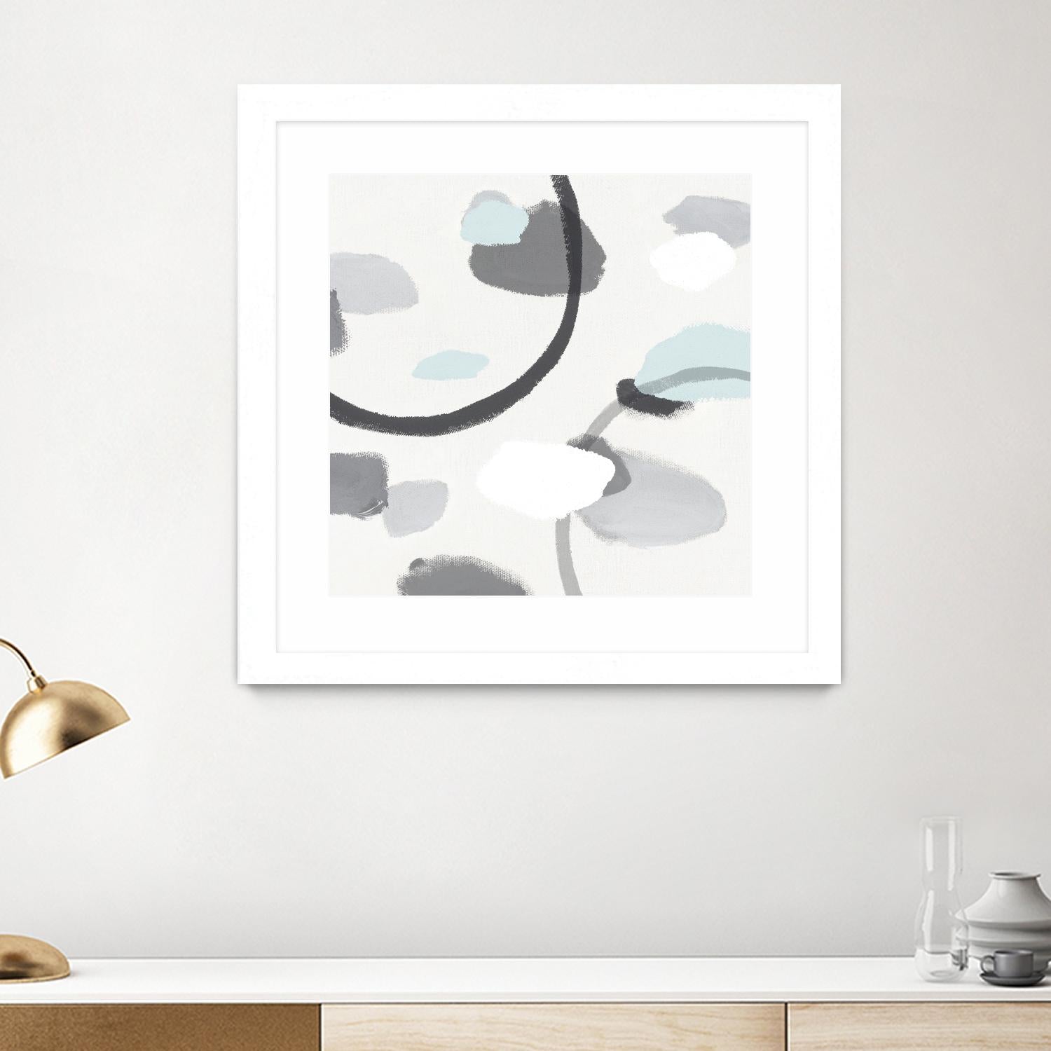 Grey I by Isabelle Z on GIANT ART - grey abstract