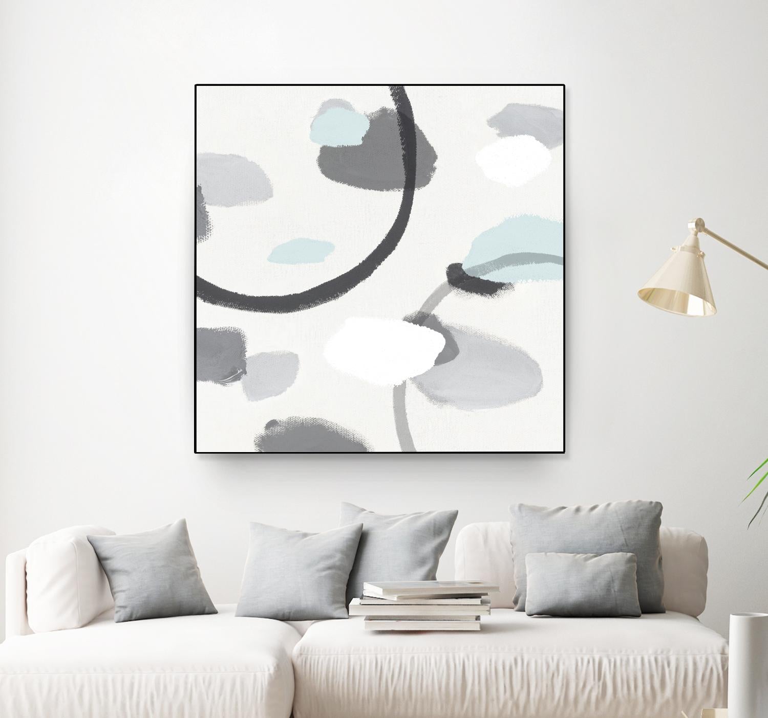 Grey I by Isabelle Z on GIANT ART - grey abstract