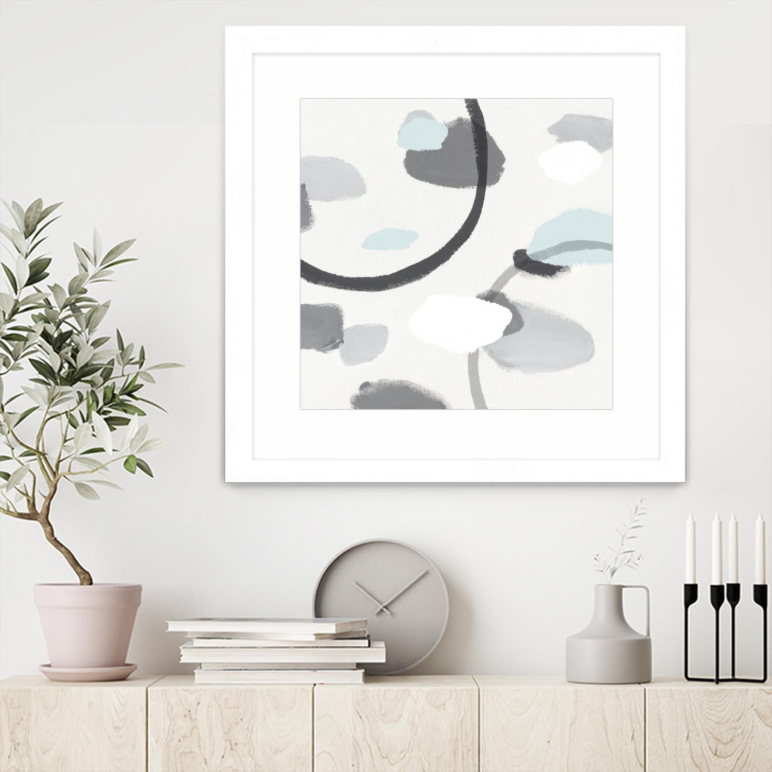 Grey I by Isabelle Z on GIANT ART - grey abstract