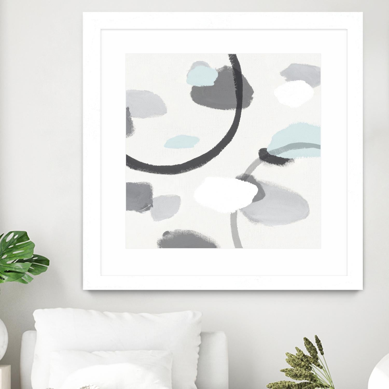Grey I by Isabelle Z on GIANT ART - grey abstract