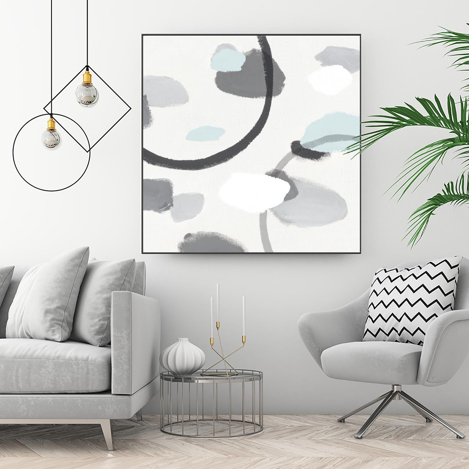 Grey I by Isabelle Z on GIANT ART - grey abstract