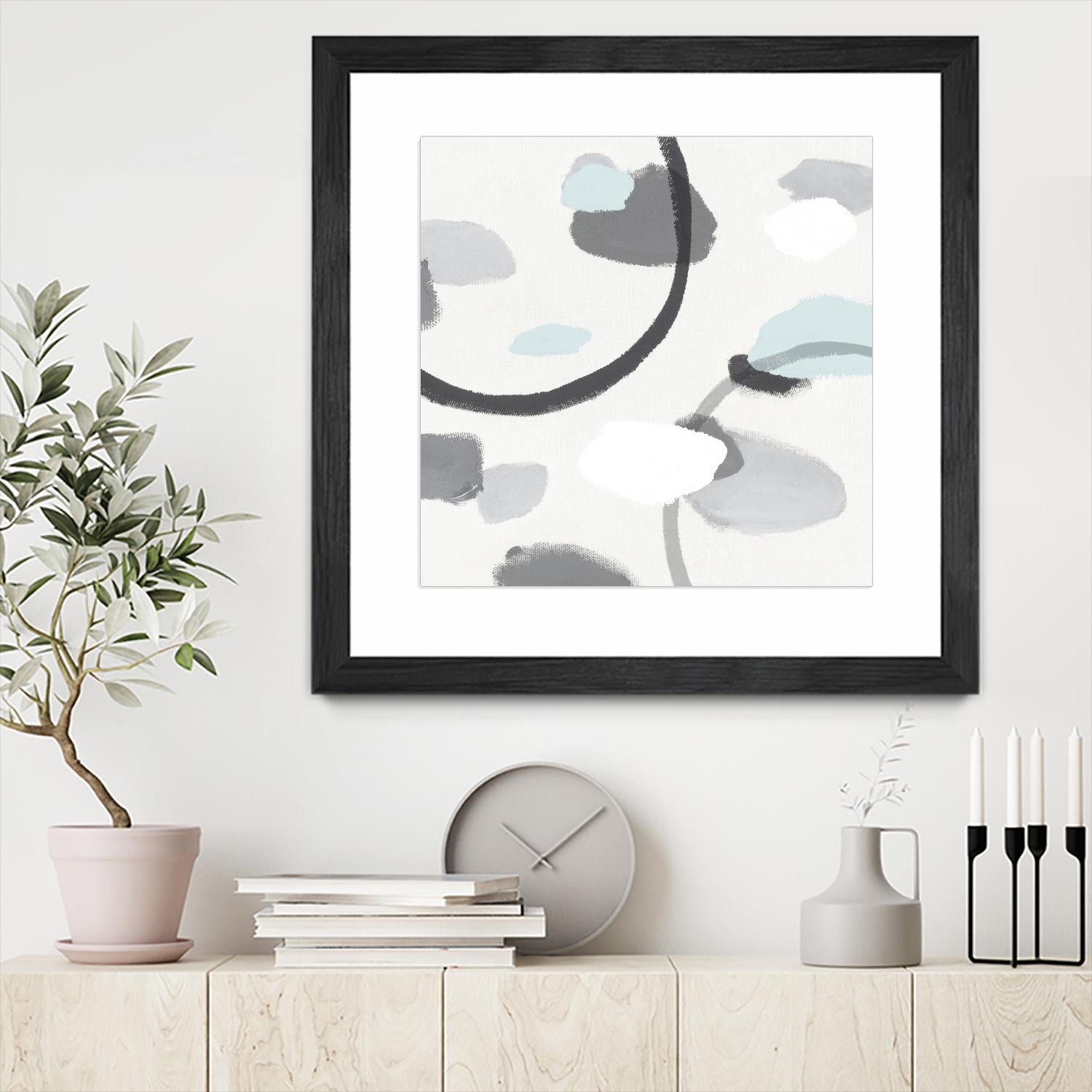 Grey I by Isabelle Z on GIANT ART - grey abstract