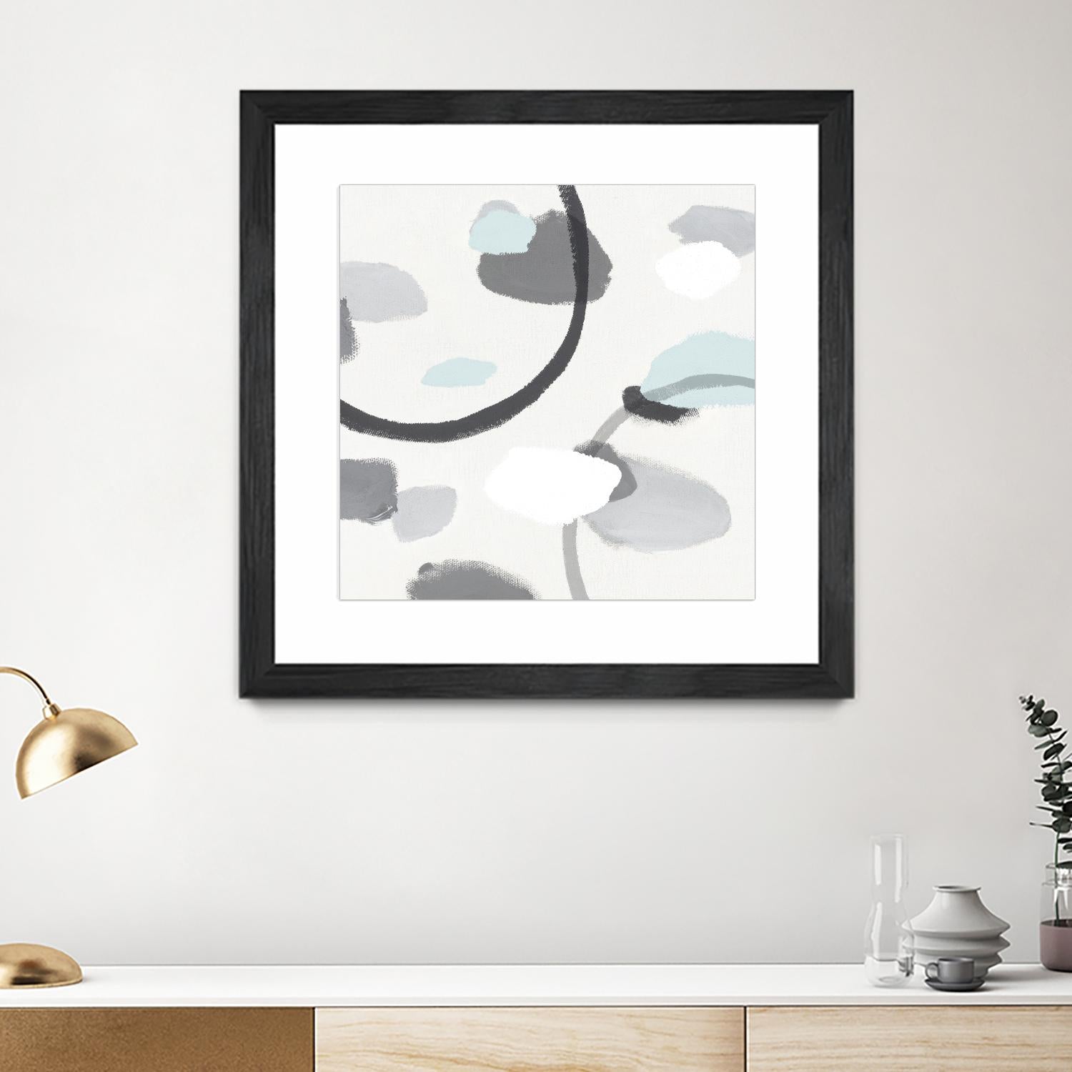 Grey I by Isabelle Z on GIANT ART - grey abstract