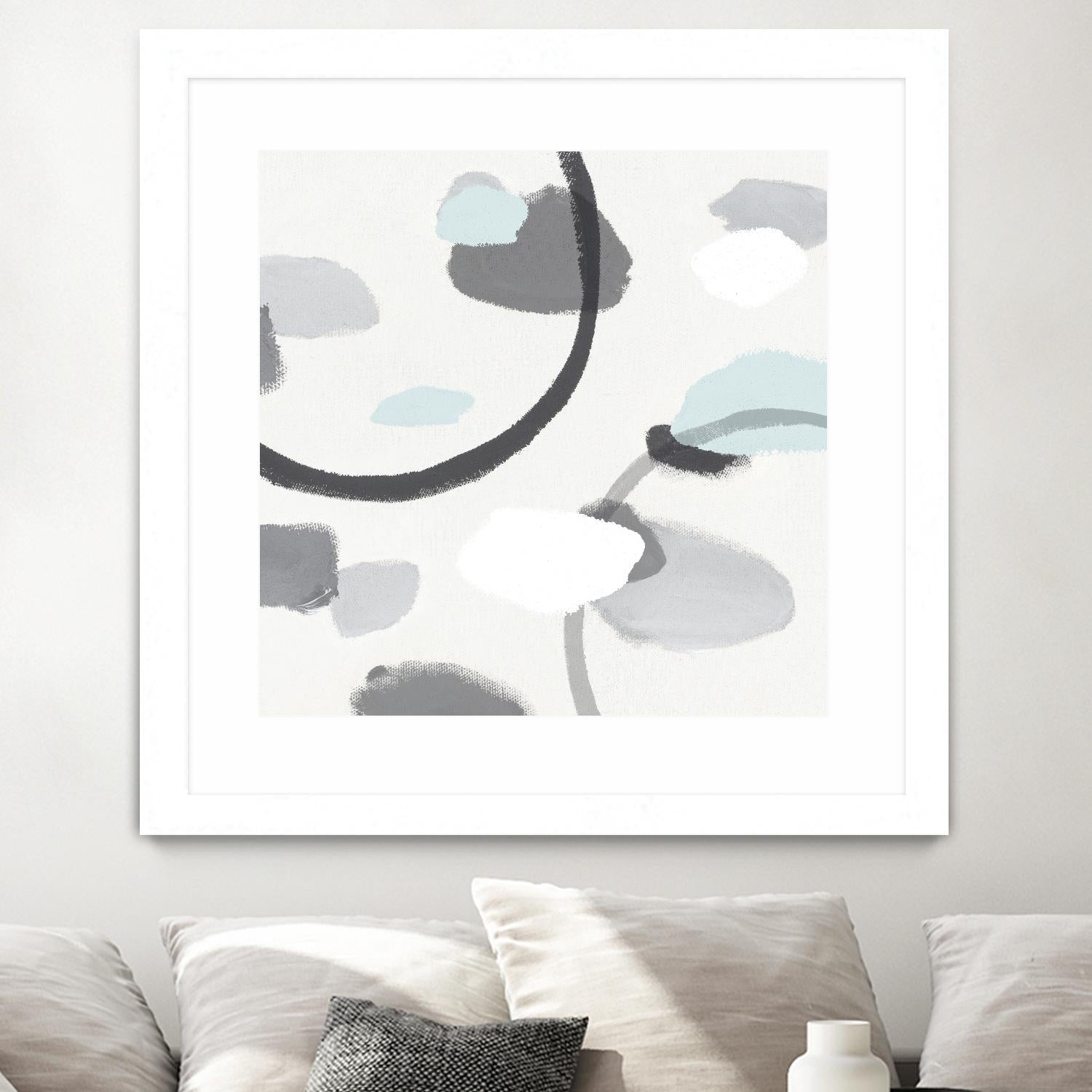 Grey I by Isabelle Z on GIANT ART - grey abstract