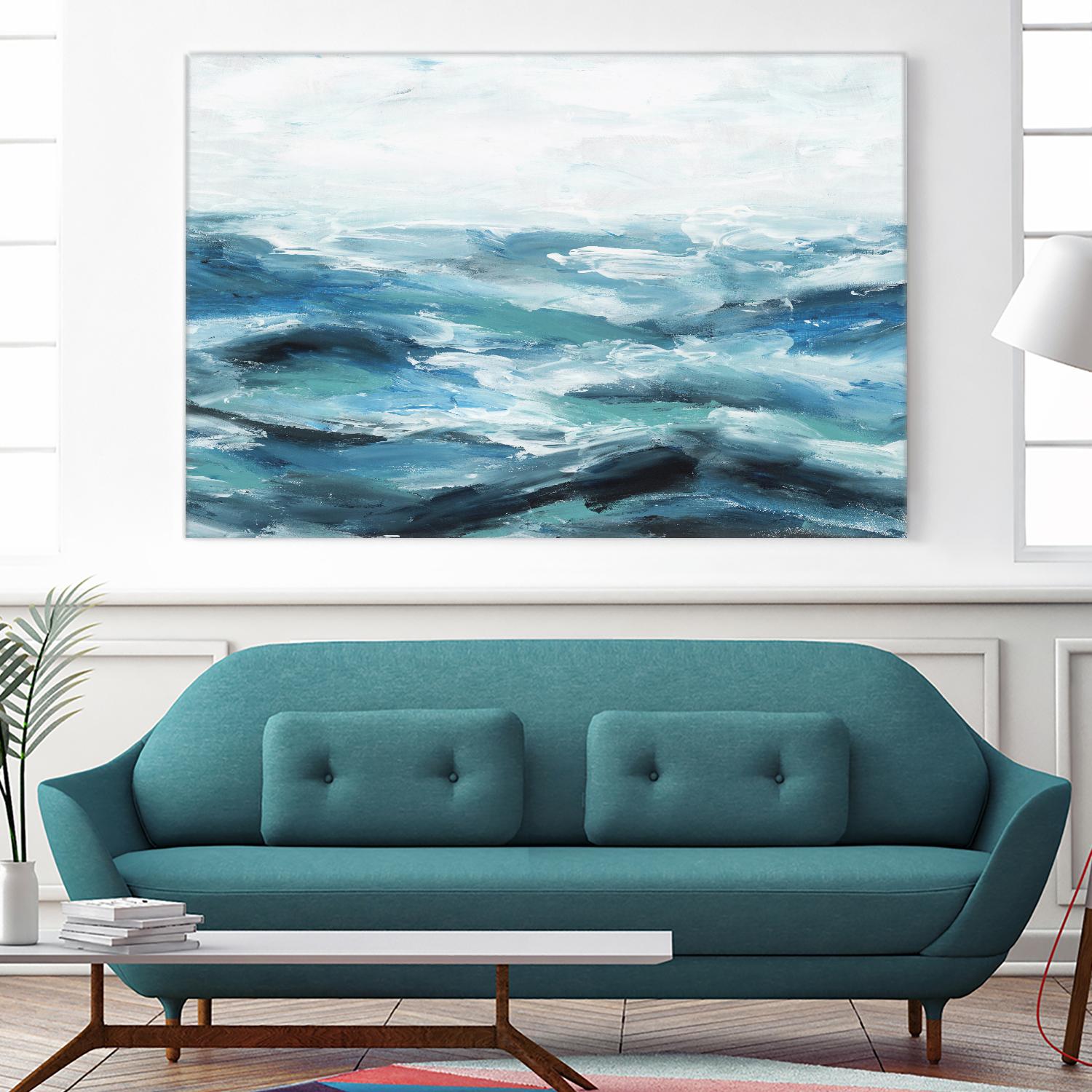 Oceanic I by Isabelle Z on GIANT ART - white sea scene