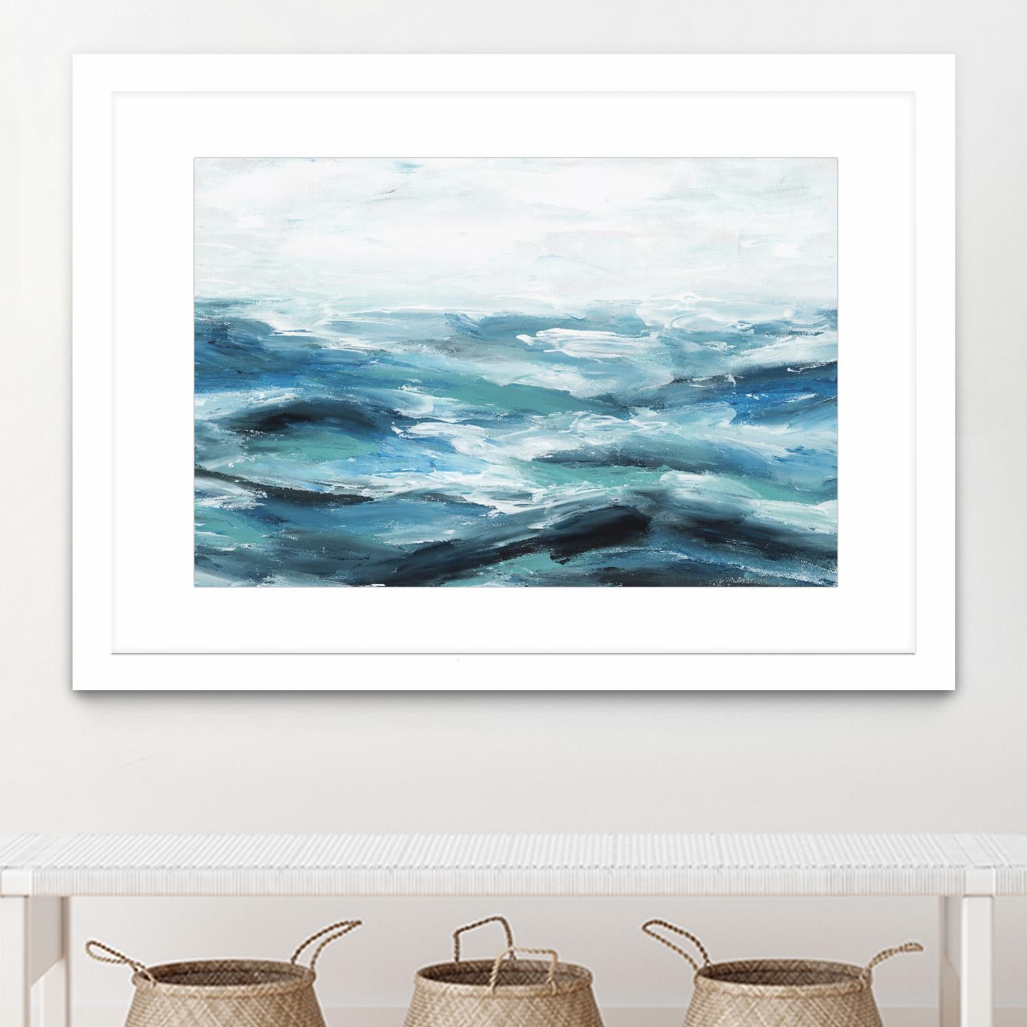 Oceanic I by Isabelle Z on GIANT ART - white sea scene