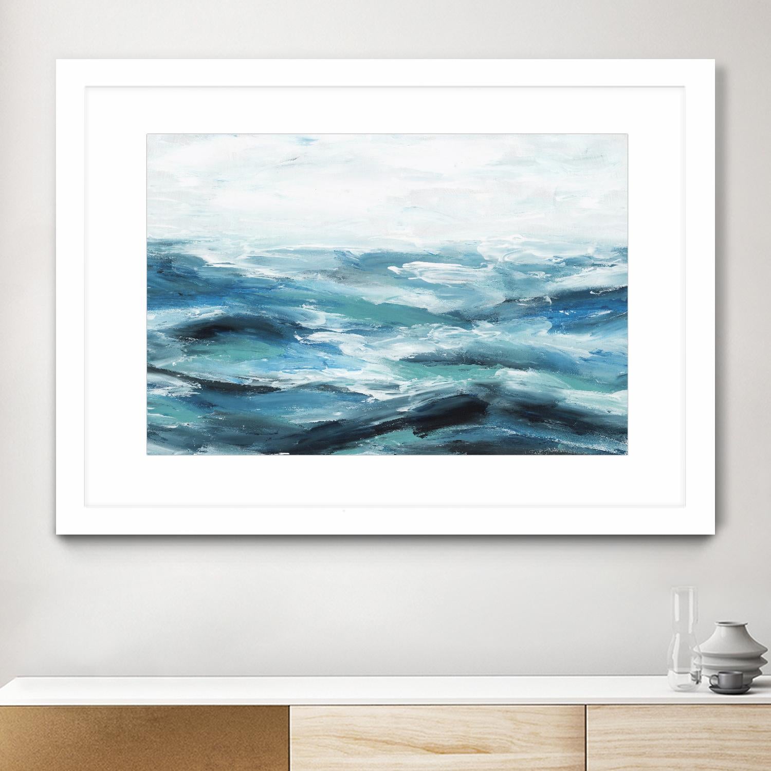 Oceanic I by Isabelle Z on GIANT ART - white sea scene
