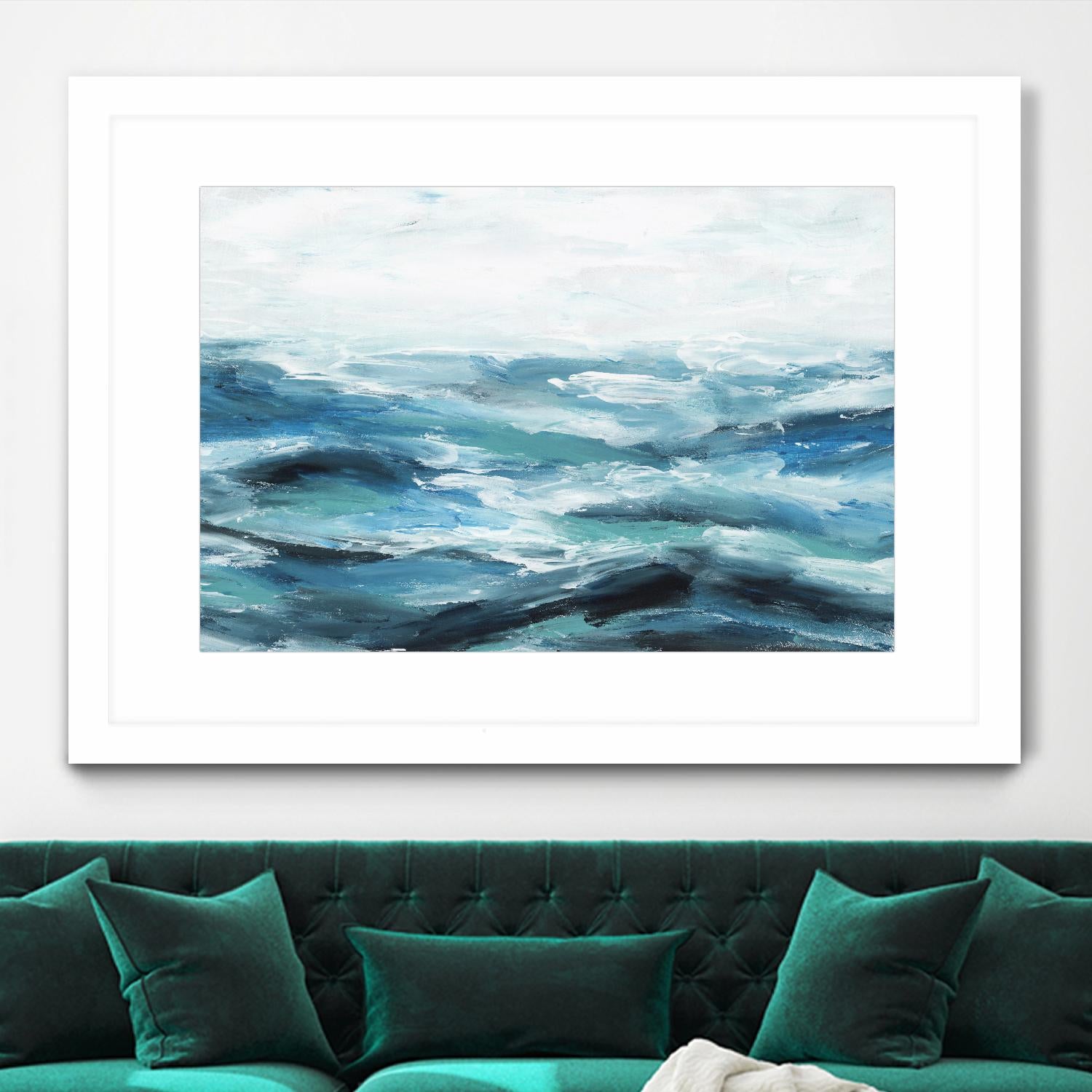 Oceanic I by Isabelle Z on GIANT ART - white sea scene