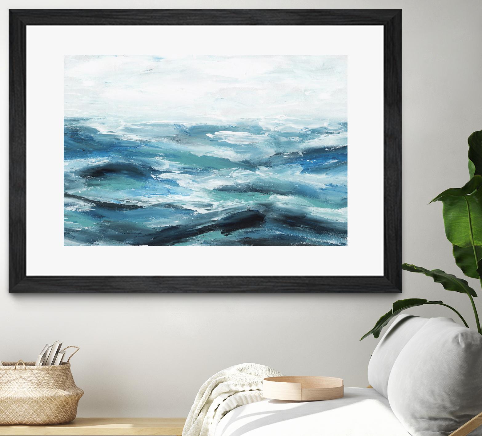 Oceanic I by Isabelle Z on GIANT ART - white sea scene