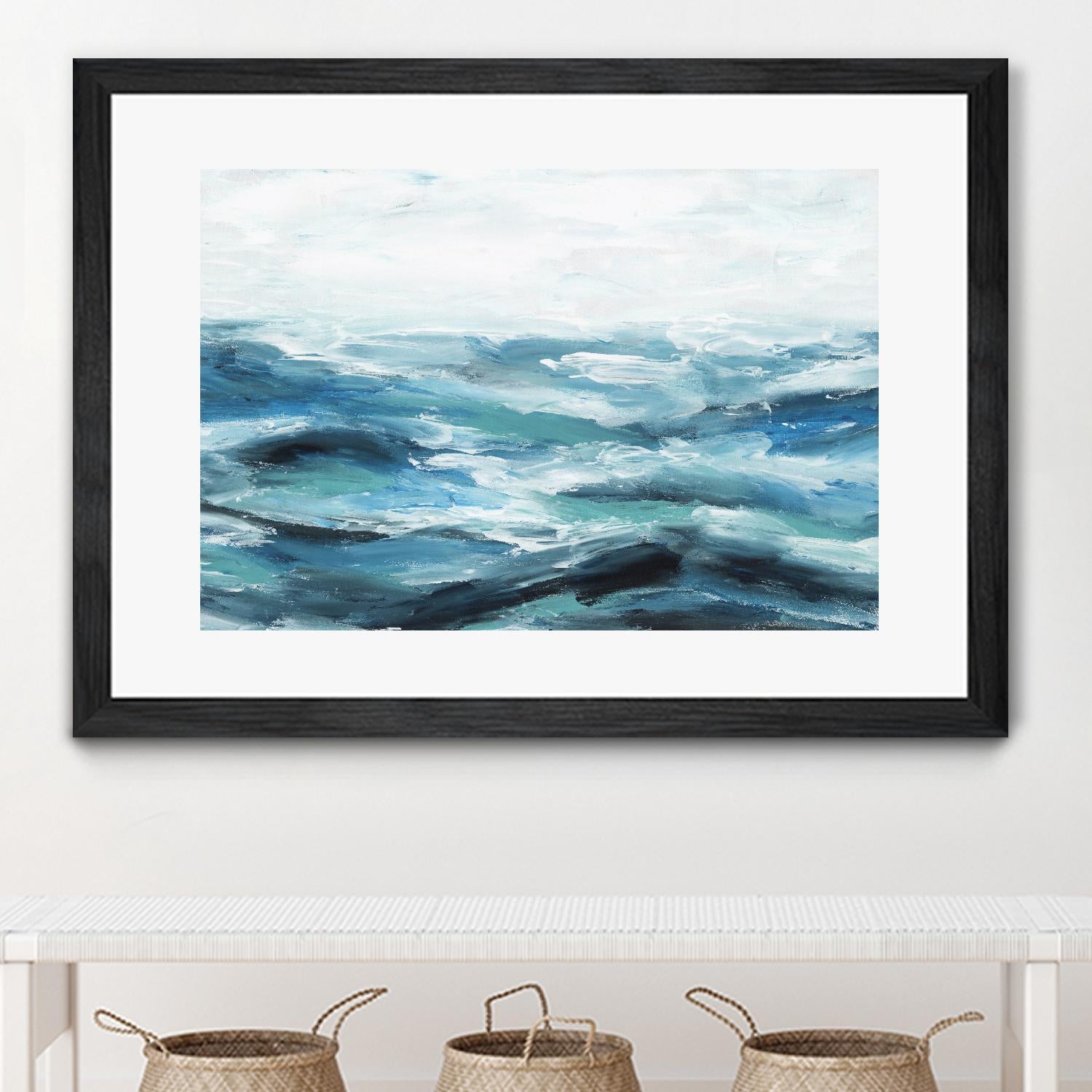 Oceanic I by Isabelle Z on GIANT ART - white sea scene