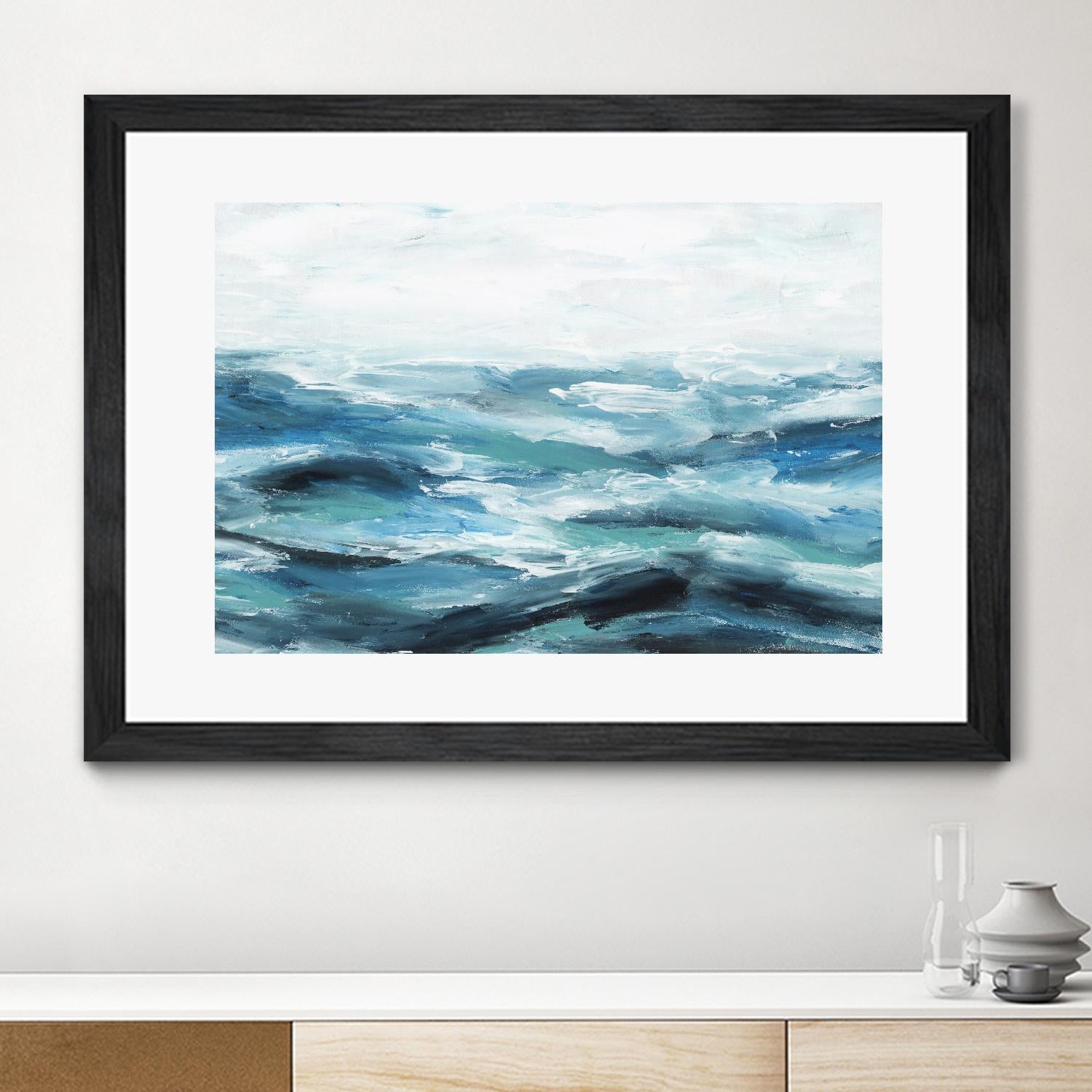 Oceanic I by Isabelle Z on GIANT ART - white sea scene